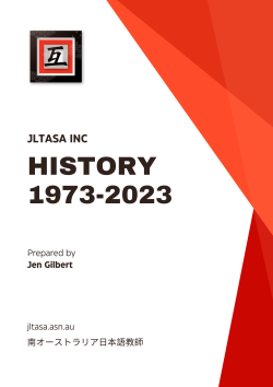 JLTASA History Launched!